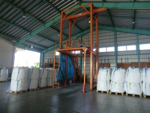 Equipment for repacking cargoes